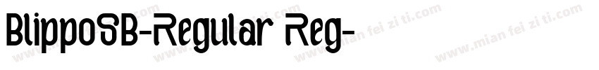 BlippoSB-Regular Reg字体转换